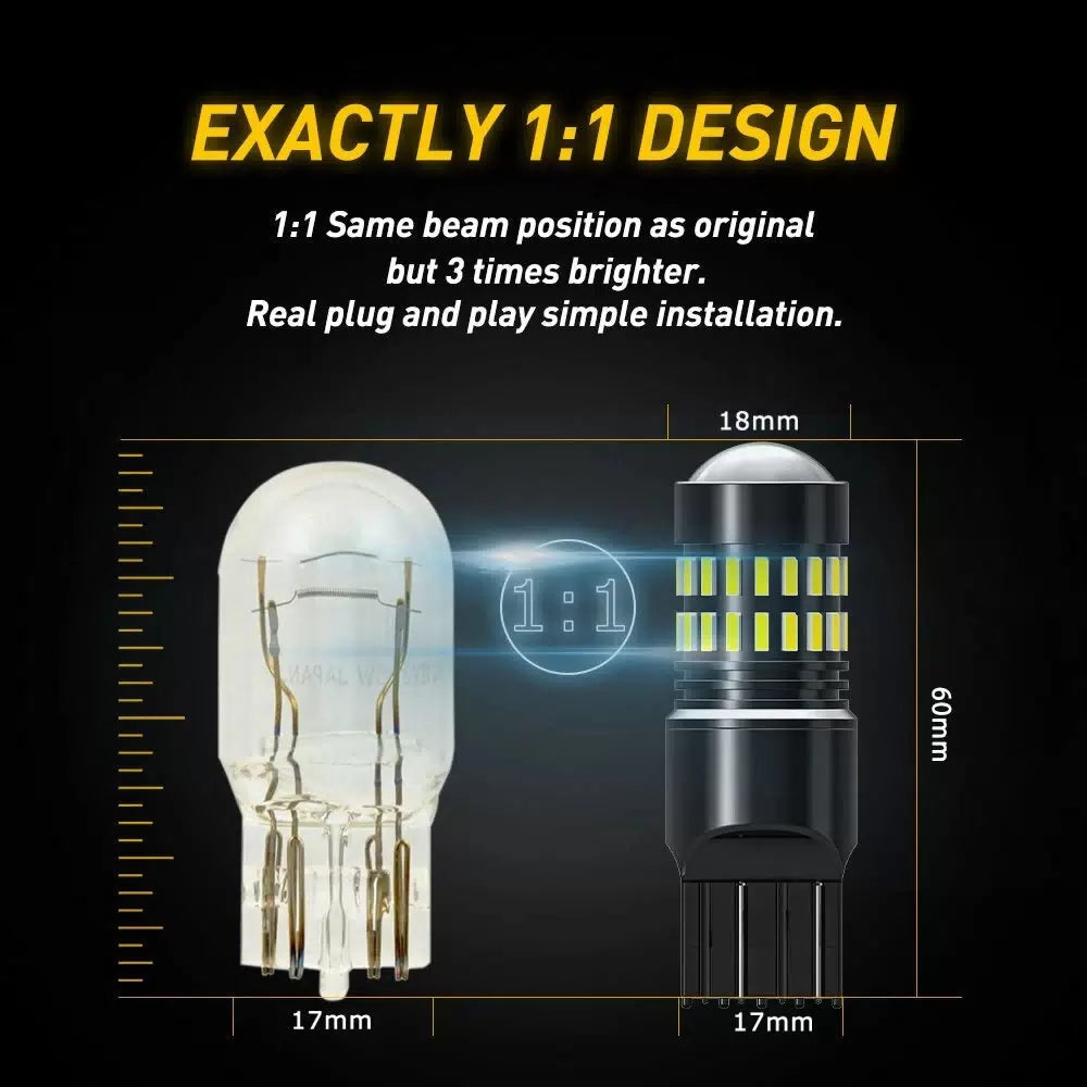 AUXITO 7443 7440 LED 6000K White Reverse Backup Turn Signal Parking Light Bulbs AUXITO [3]