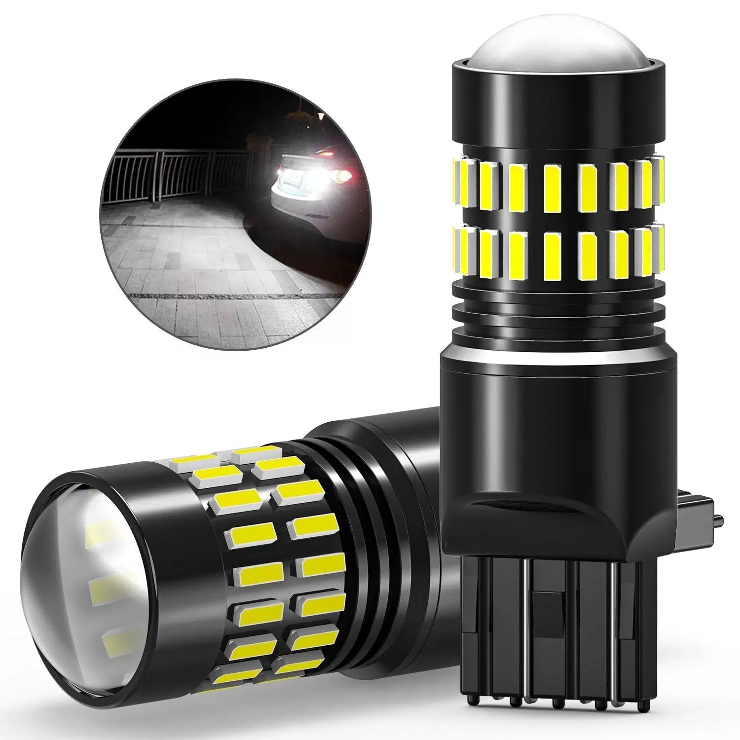 AUXITO 7443 7440 LED 6000K White Reverse Backup Turn Signal Parking Light Bulbs AUXITO [9]