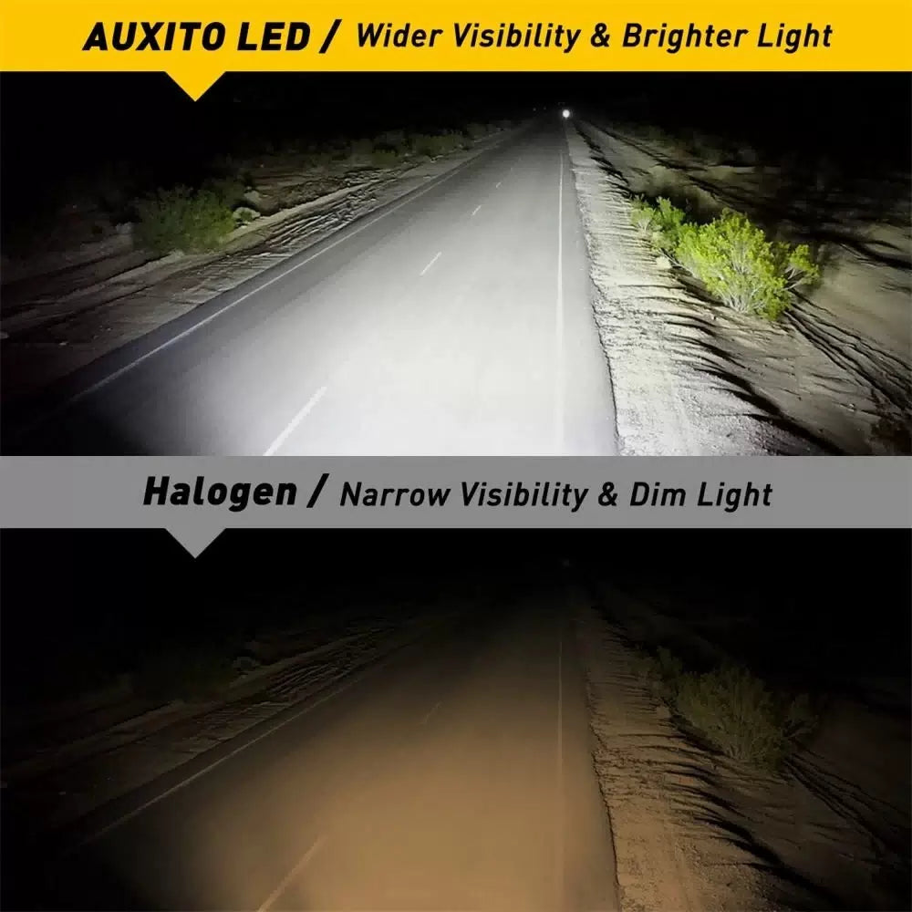 AUXITO 9005 / H11 H8 H9 LED Headlight Kit Bulbs High Low Beam 6500K White EOA AUXITO [2]