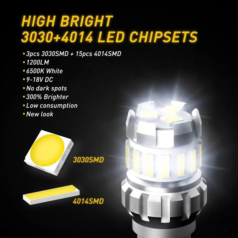 AUXITO 921 912 LED Reverse Backup Light Bulb 2400LM 6000K Super Bright T15 EAO AUXITO [4]
