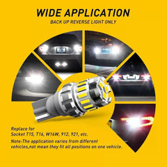 AUXITO 921 912 T15 Backup Reverse Lights LED 6500K White Bulb 2400LM Canbus EOA AUXITO [2]