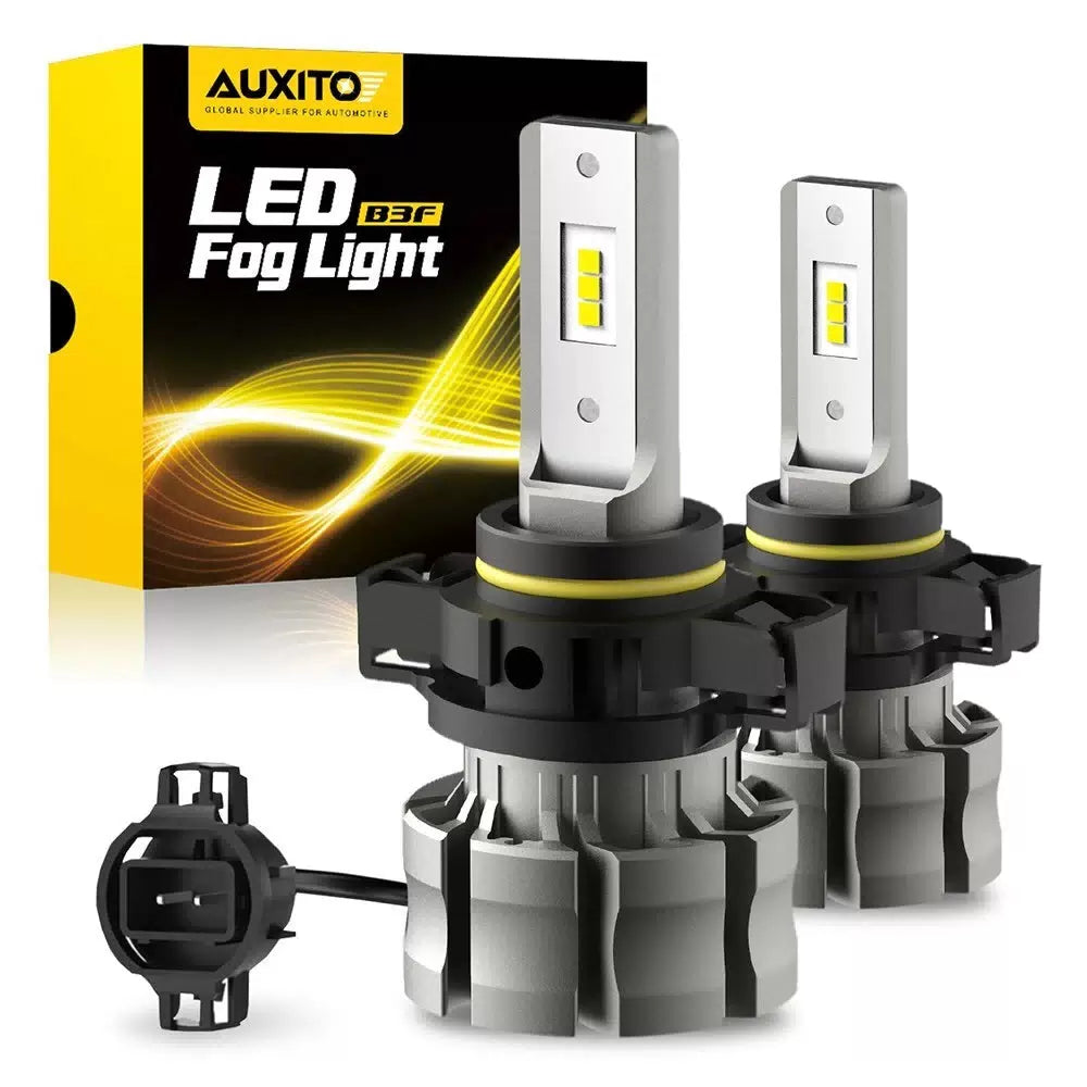 AUXITO CANBUS 2504 5202 LED Fog Light Bulbs 6500K White Extremely bright B3F EOA AUXITO [1]