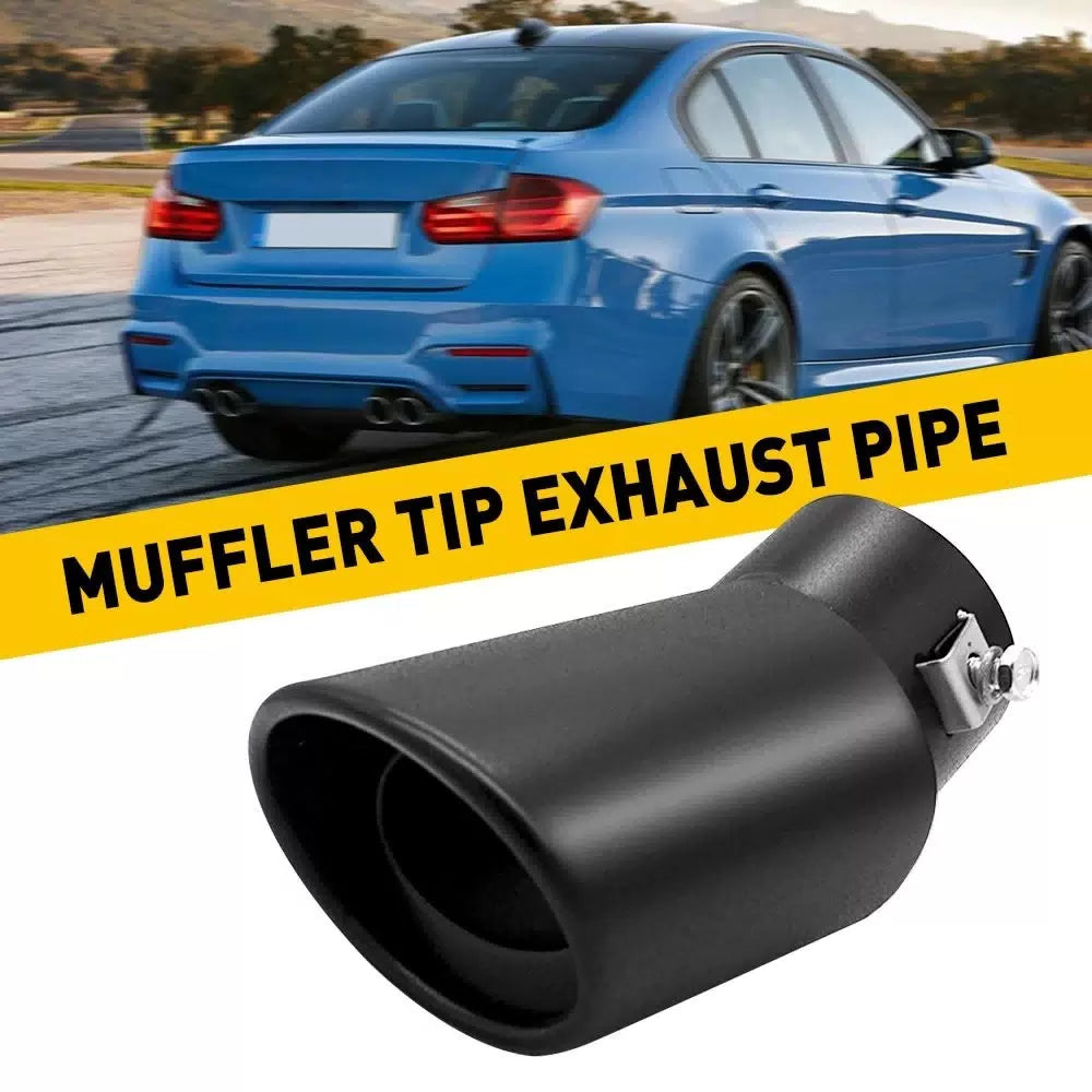 AUXITO Car Auto Black Exhaust Pipe Tail Muffler Tip Throat Tailpipe Auto Parts AUXITO [1]