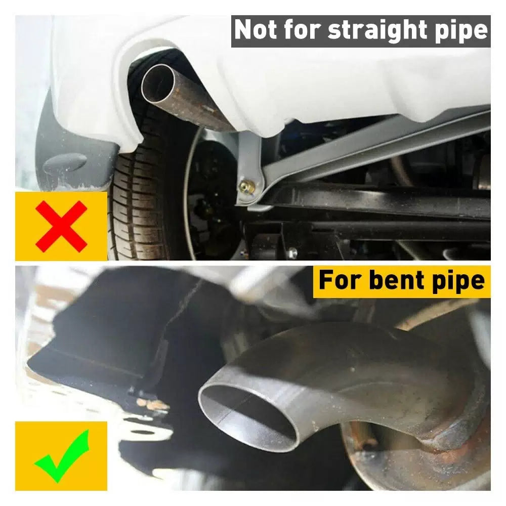 AUXITO Car Auto Black Exhaust Pipe Tail Muffler Tip Throat Tailpipe Auto Parts AUXITO [5]