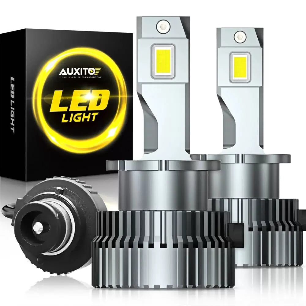 AUXITO D2S D2R LED Headlight Bulbs High Low Beam Conversion Kit HID TO LED White AUXITO [8]