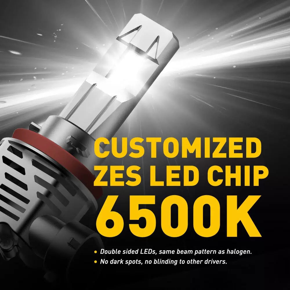 AUXITO H11 H8 LED Headlight Kit High/ Low Beam Bulb Super Bright 24000LM EOA AUXITO [2]