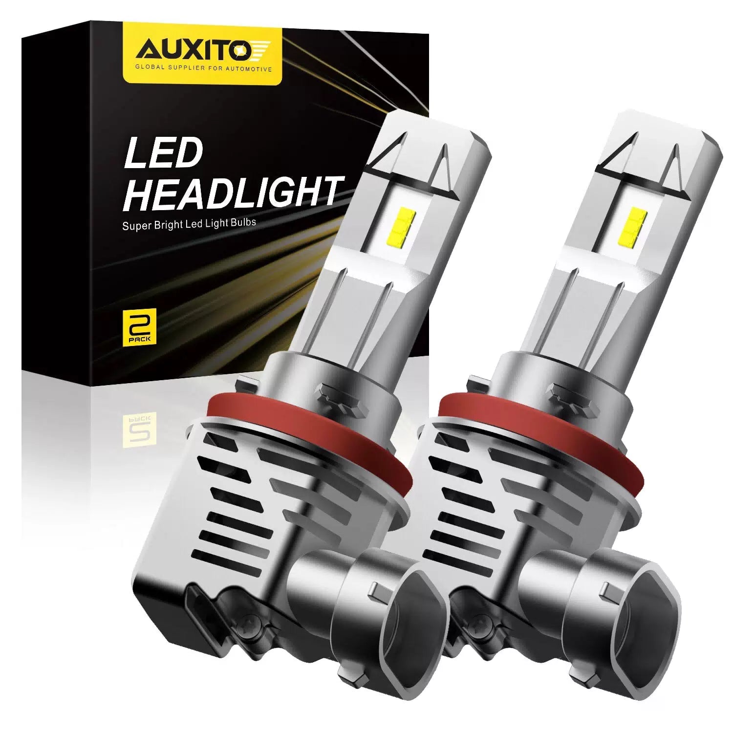AUXITO H11 H8 LED Headlight Kit High/ Low Beam Bulb Super Bright 24000LM EOA AUXITO [8]