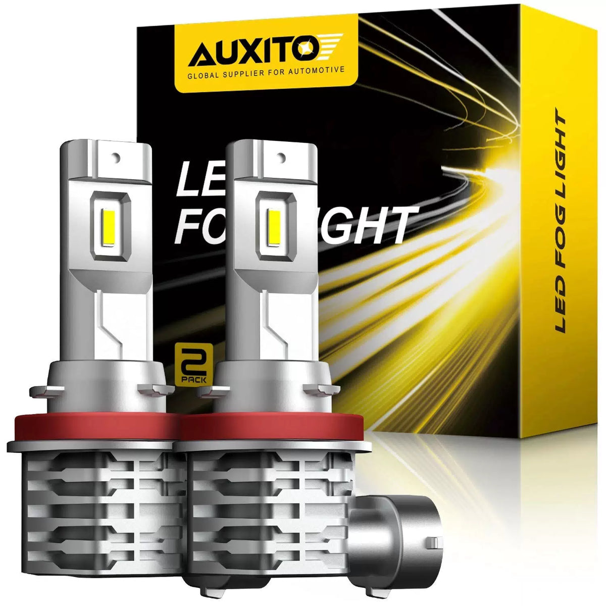 AUXITO H11 LED Headlight Kit Low Beam Bulb Super Bright 6500K Bulbs Free Return AUXITO [1]