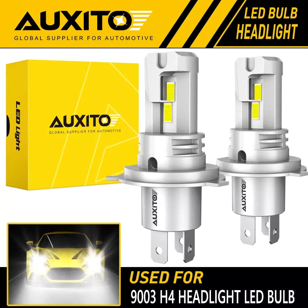 AUXITO H4 LED Headlight Bulb Conversion Kit High Low Beam Lamp 6500K Super White AUXITO [1]