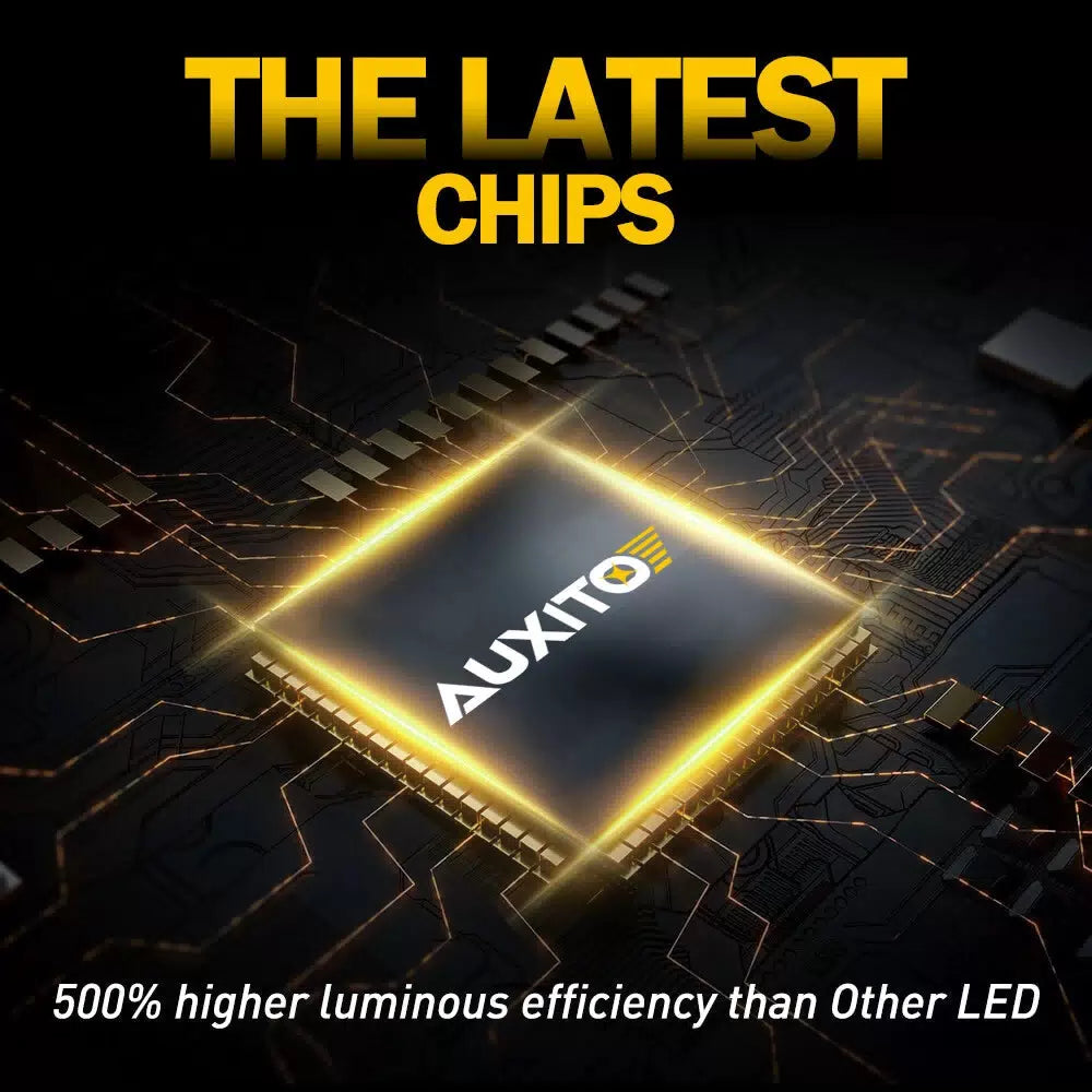 AUXITO H7 LED Headlight Bulb Kit High Low Beam 20000LM Super Bright 6500K Q10 EA AUXITO [4]