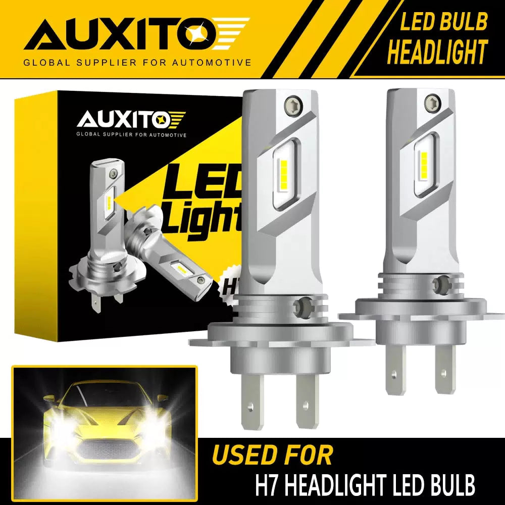 AUXITO H7 LED Headlight Bulbs High Low 6500K Bright White CANBUS ERROR FREE E4EA AUXITO [1]