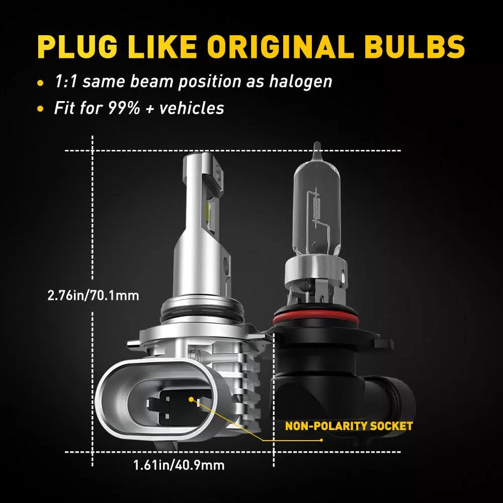 AUXITO LED 9006 Headlight Bulb Conversion Kit Low Beam White Super Bright 6500K AUXITO [7]