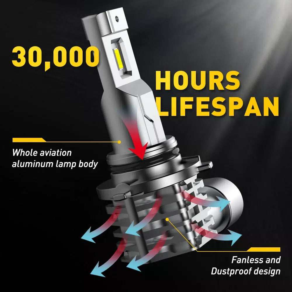 AUXITO LED 9006 Headlight Bulb Conversion Kit Low Beam White Super Bright 6500K AUXITO [8]