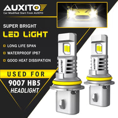 AUXITO LED Headlight 9007 HB5 Hi/Low 30000LM Bulbs Super Bright White Lamp M6 EA AUXITO [1]