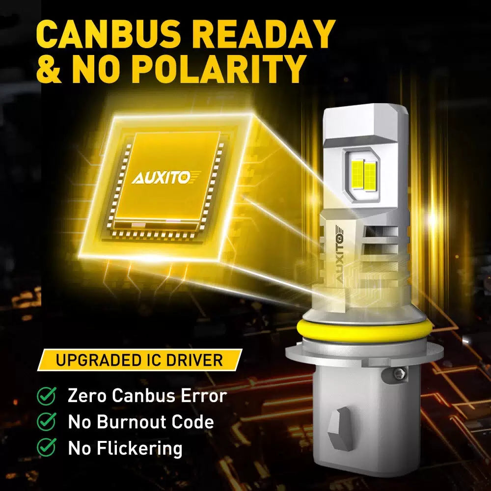 AUXITO LED Headlight 9007 HB5 Hi/Low 30000LM Bulbs Super Bright White Lamp M6 EA AUXITO [4]