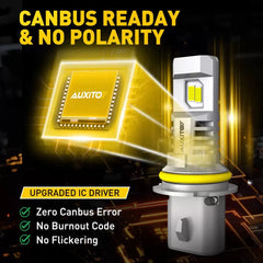 AUXITO LED Headlight 9007 HB5 Hi/Low 30000LM Bulbs Super Bright White Lamp M6 EA AUXITO [4]