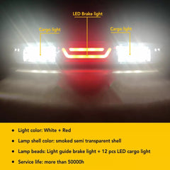 AUXITO SMOKE LED 3RD TAIL THIRD BRAKE LIGHT CARGO FOR LAMP 07-13 GMC SIERRA 1500 AUXITO [3]