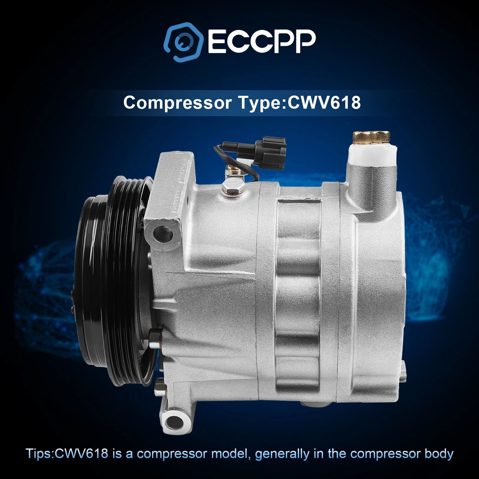 A/C AC Compressor For Infiniti GS35 3.5L 2003-2004 2005 2006 6B93BC-57 [1]
