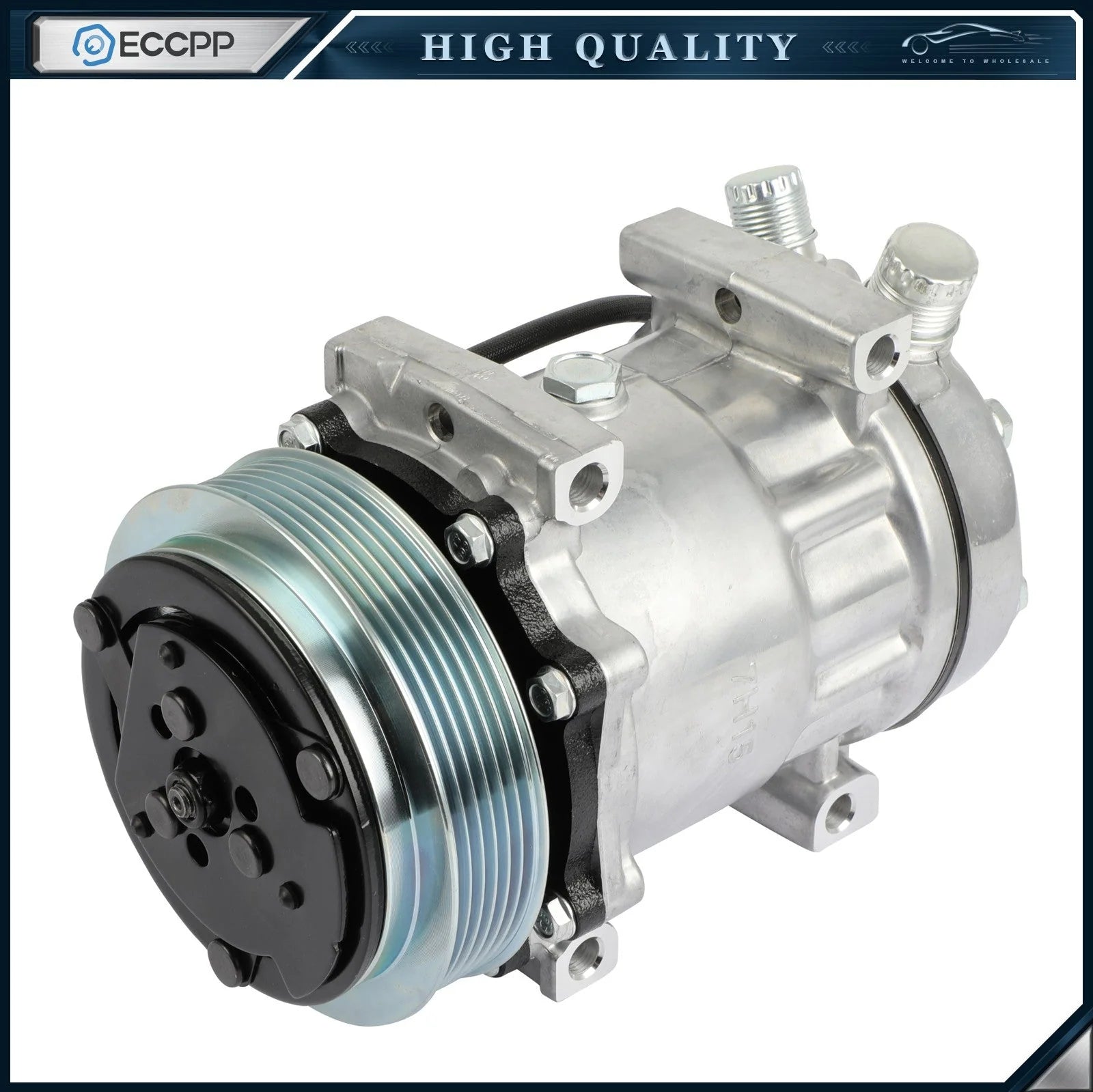 A/C AC Compressor w/ Clutch for Caterpillar Freightliner Kenworth Mack Peterbilt KOEEP [1]