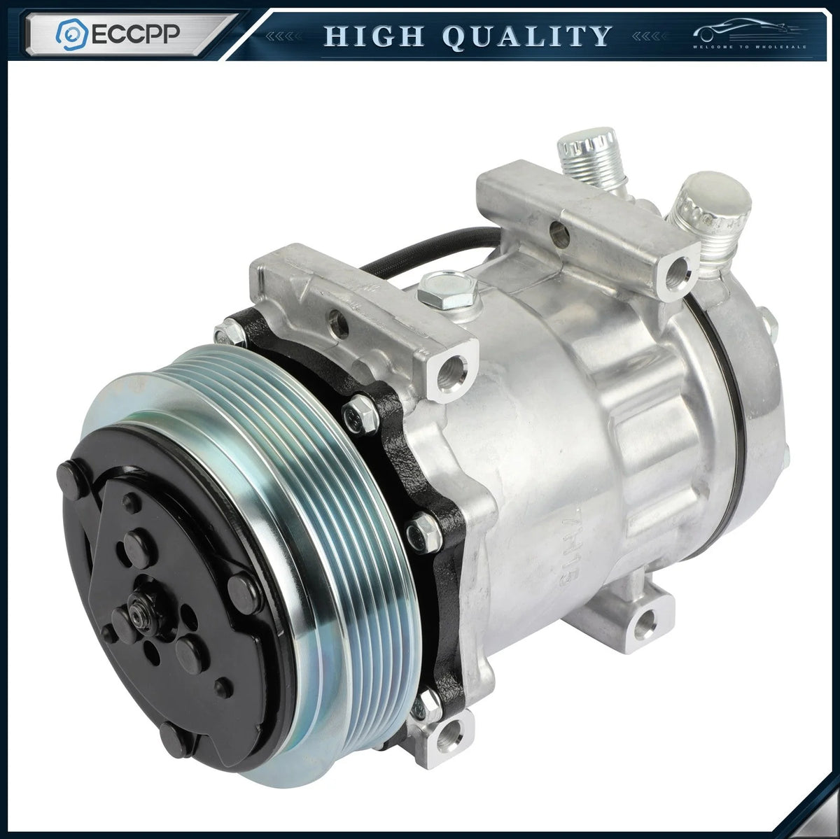 A/C AC Compressor w/ Clutch for Caterpillar Freightliner Kenworth Mack Peterbilt KOEEP [1]