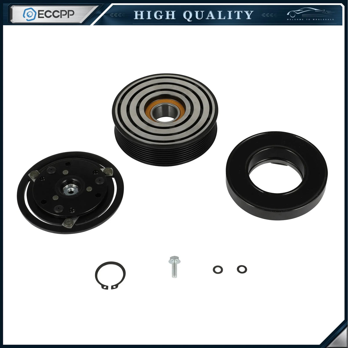 A/C Compressor Clutch Assembly Kits For Ford F250 350 450 550 Super Duty 1520694 KOEEP [1]
