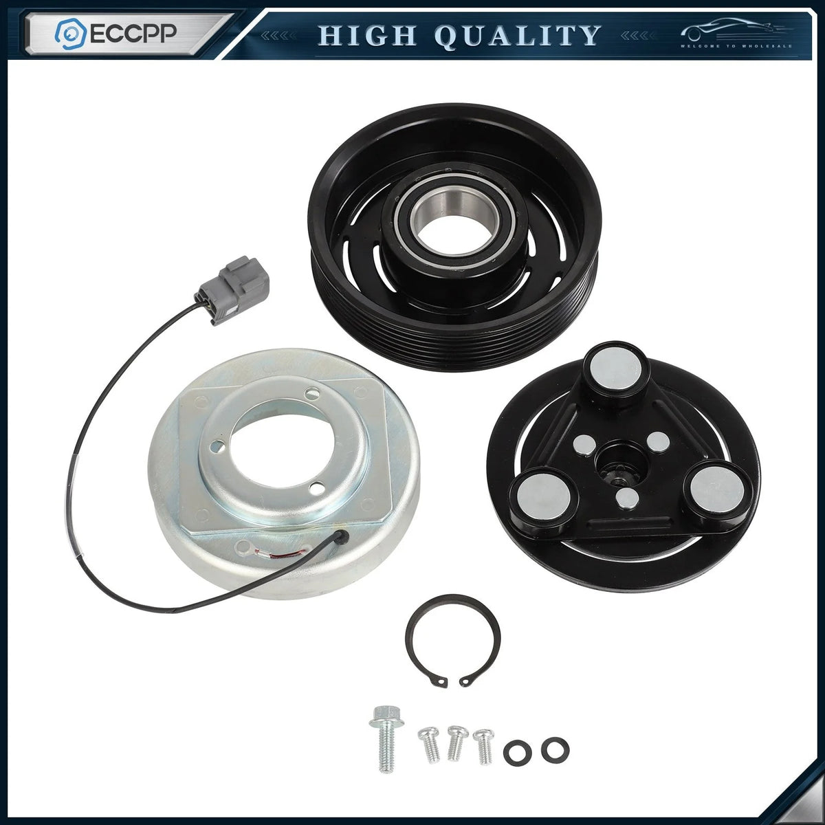 A/C Compressor Clutch Kit For 07-09 Mazda 3 2006-2007 Mazda 6 2.3L Turbocharged KOEEP [1]