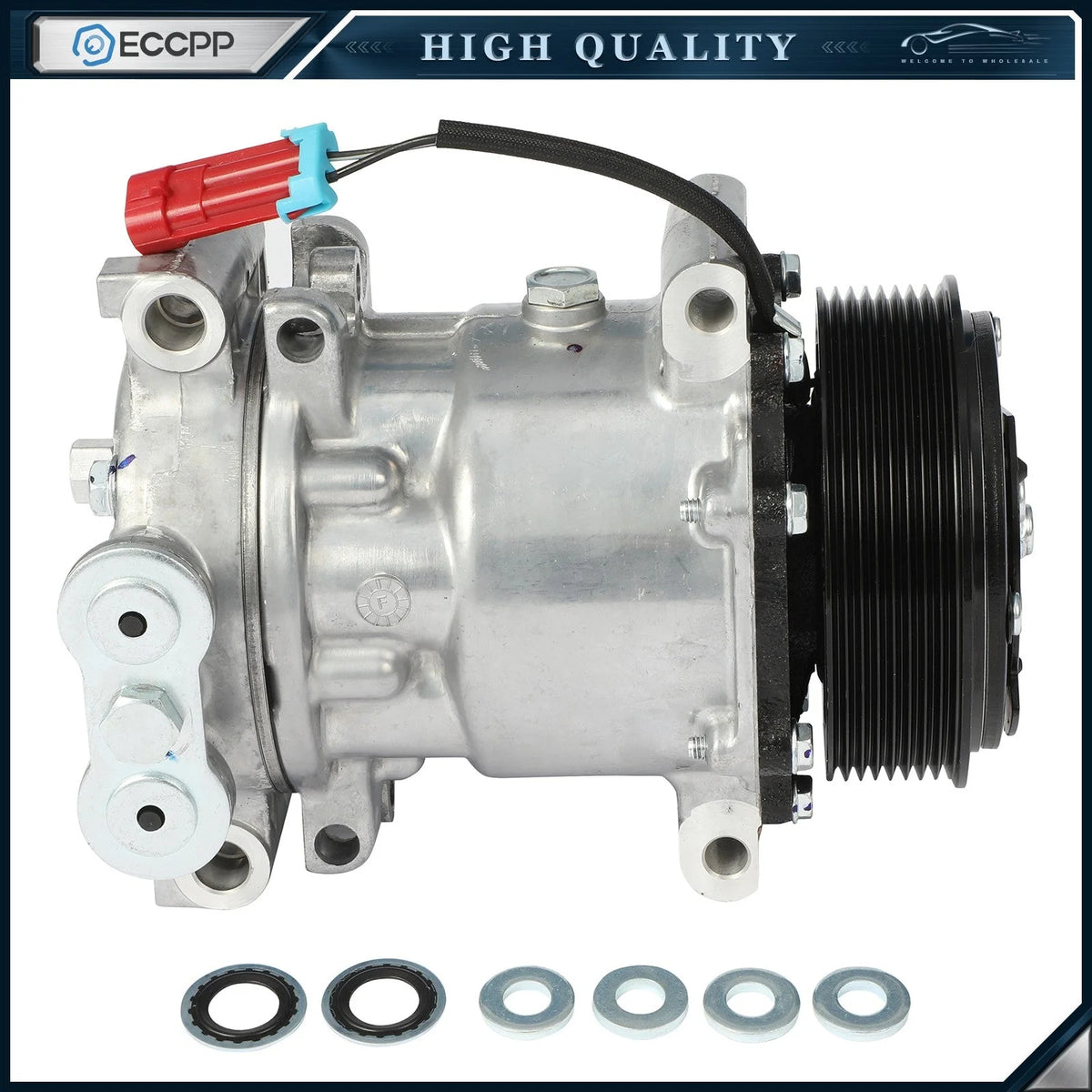 A/C Compressor Fits Chevrolet T6500, T7500, T8500 1997-2007 2008 2009 6B93BC-57 [1]