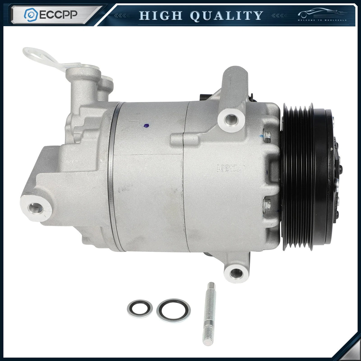 A/C Compressor w/ Clutch Fits GMC Terrain 2.0L 2018 2019 2020 6B93BC-57 [1]
