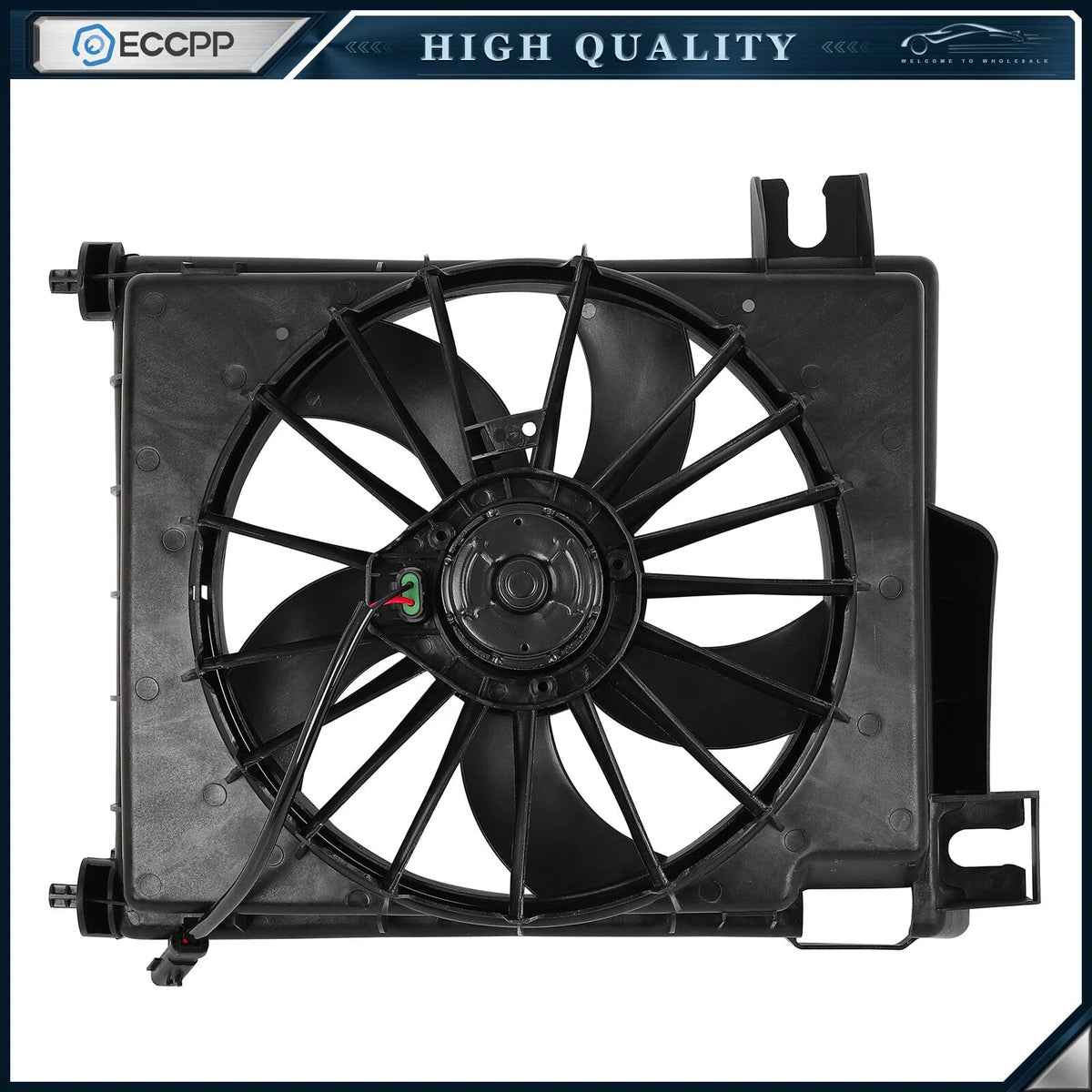 A/C Condenser Cooling Fan Assembly For 2003 2004 2005 2006 2007 Dodge Ram 2500 6B93BC-57 [1]