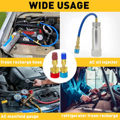 A/C R1234YF Quick Coupler Adapters Connector Manifold AC Gauge Set Auto High/Low 6B93BC-57 [4]