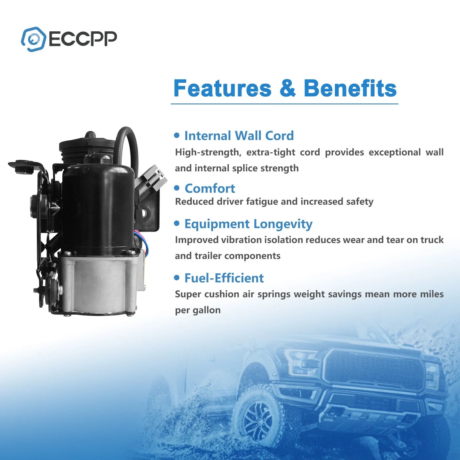 Air Suspension Air Compressor For Ford Expedition Lincoln Navigator with Dryer 6B93BC-57 [3]