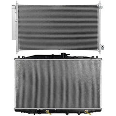 Aluminum Radiator & AC Condenser Cooling Kit For 04-05 08 Acura TSX 6B93BC-57 [2]