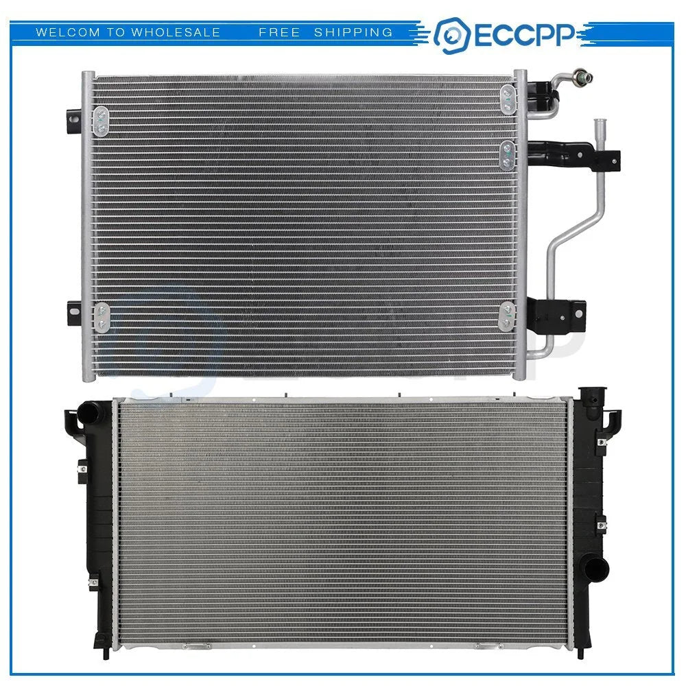Aluminum Radiator & AC Condenser Cooling Kit For 1994-1997 Dodge Ram 2500 6B93BC-57 [1]