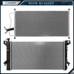 Automotive Aluminum Radiator & AC Condenser Cooling Kit For 2009-2010 Ford F-150 6B93BC-57 [1]