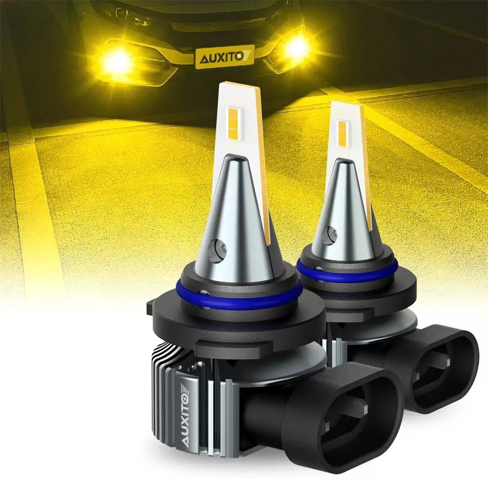 Auxito Bright Super 9006 HB4 Yellow Canbus Plug Play LED Fog Light Lamp 3000K 2x AUXITO [9]