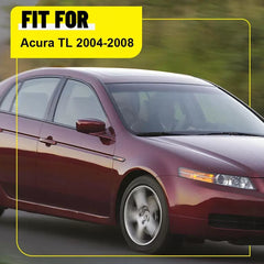 BLACK Pillar Posts for Acura TL 04-08 6pc Set Door Cover Piano Window Trim Kit A 6B93BC-57 [2]