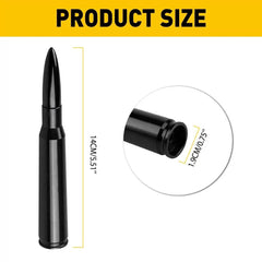 BULLET ANTENNA 50 CAL SHORT BLACK for 2021 Ford F-250 F-350 Super Duty EOA 6B93BC-57 [2]