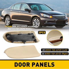 Beige Door Front Panel Armrest For Honda Accord Crosstour & Base Plate 2008-2014 6B93BC-57 [1]