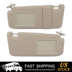 Beige Sun Visor Left Right Side for 09-12 Toyota Venza w/ Sunroof KOEEP [1]