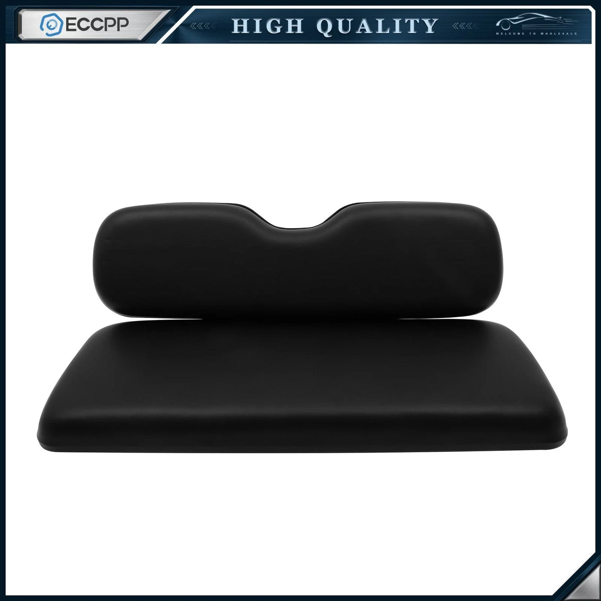 Black Golf Cart Rear Seat Cushion Set For EZGO TxT,ST,ST Sport,Valor models 6B93BC-57 [1]