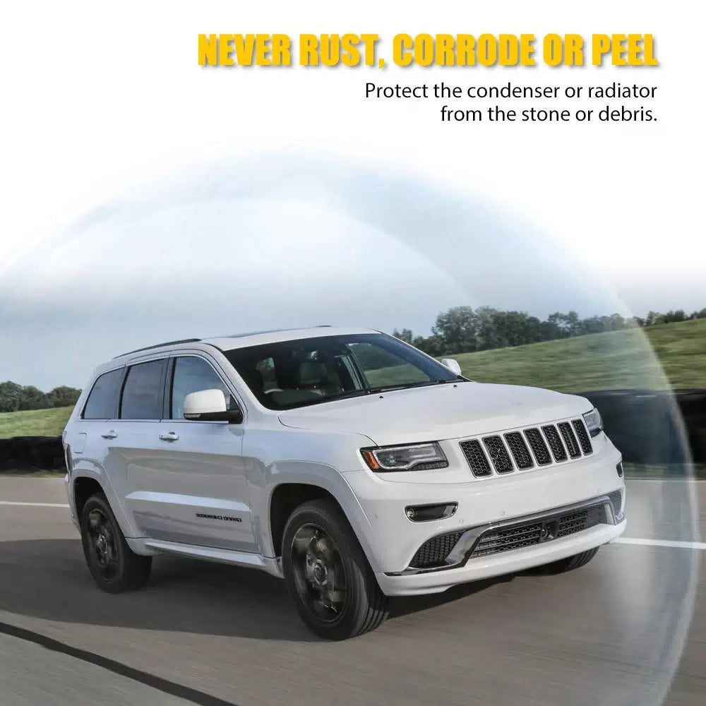 Black Honeycomb Grille w/Mesh Insert Kit for Jeep 2014-16 Grand Cherokee EOA 6B93BC-57 [4]