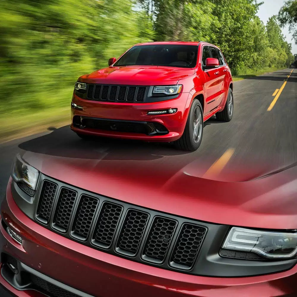 Black Honeycomb Grille w/Mesh Insert Kit for Jeep 2014-16 Grand Cherokee EOA 6B93BC-57 [6]