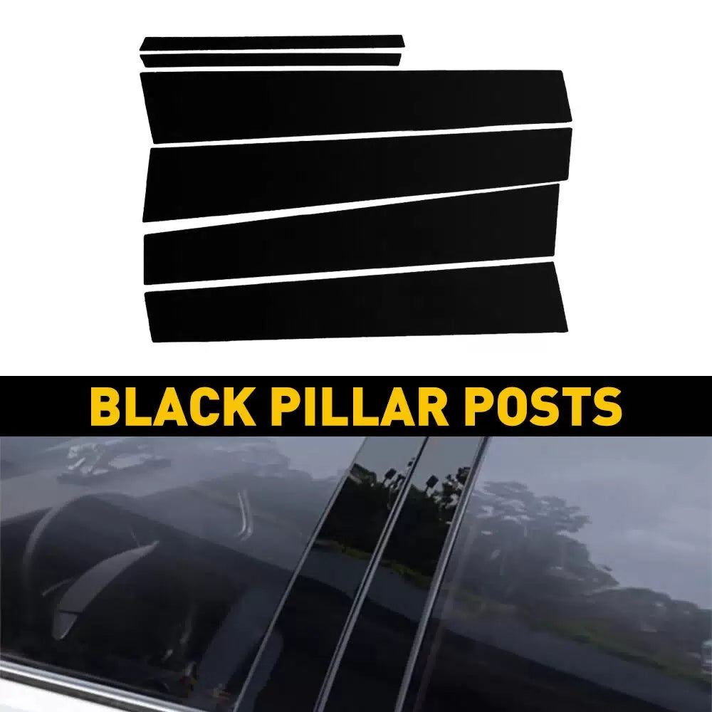 Black Pillar Posts Door Trim Fit For Toyota Corolla Sedan 2009 2010-2013 EOA 6B93BC-57 [11]
