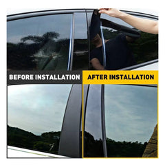 Black Pillar Posts for Toyota Corolla 2014-18 6pc Set Door Trim Cover Window Kit 6B93BC-57 [3]