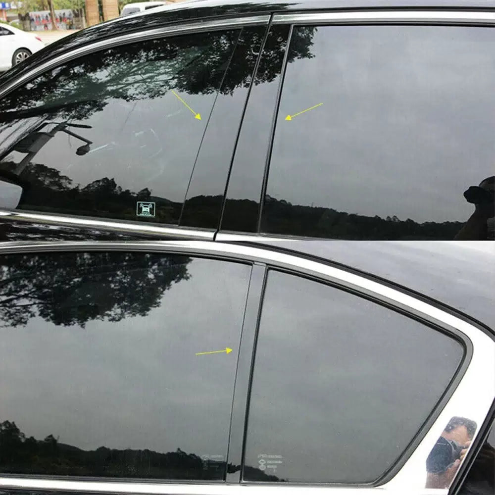 Black Pillar Posts for Toyota Corolla 2014-18 6pc Set Door Trim Cover Window Kit 6B93BC-57 [9]