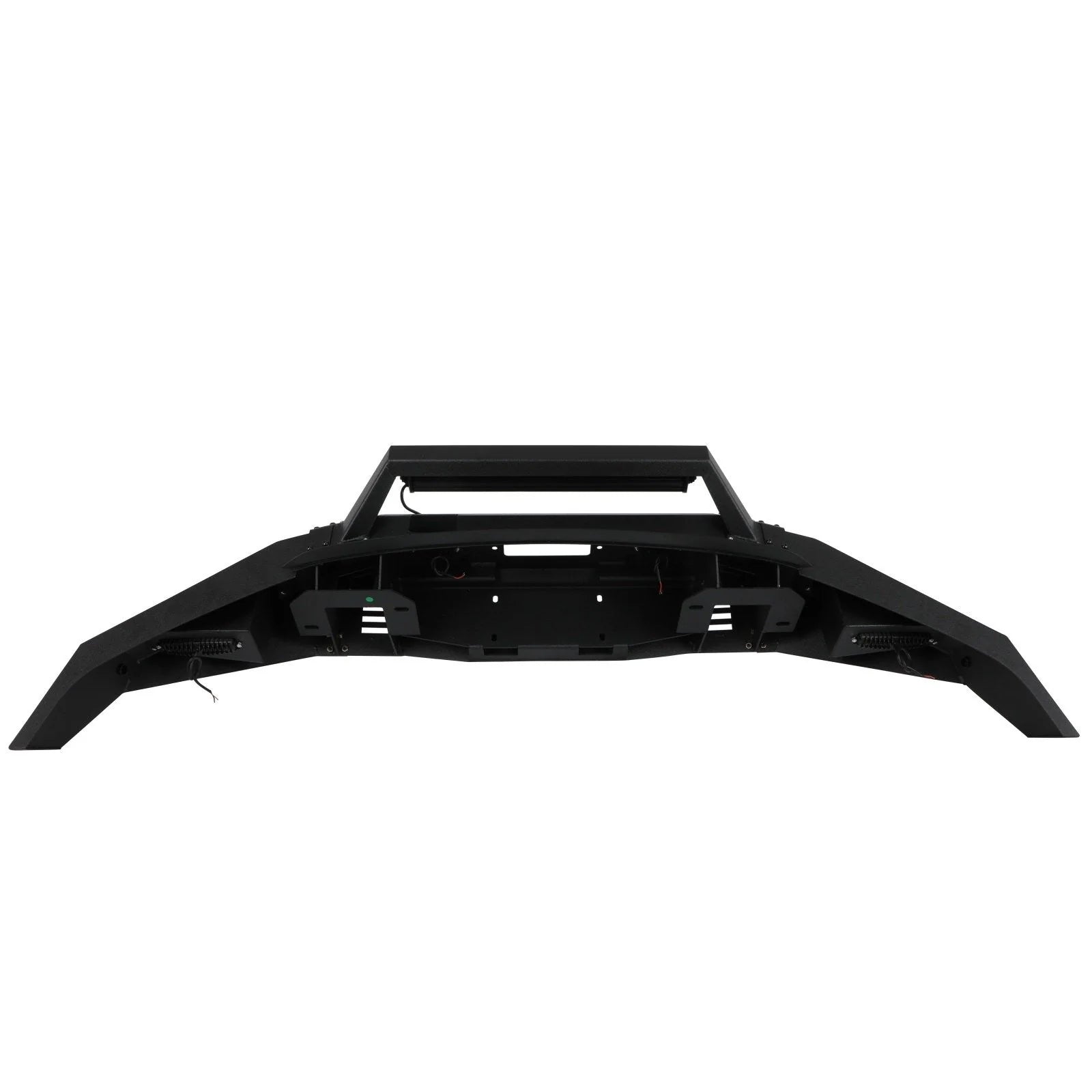 Black Steel Front Bumper W /Winch Plate & LED Light For 2021 2022 2023 Ford F150 6B93BC-57 [9]