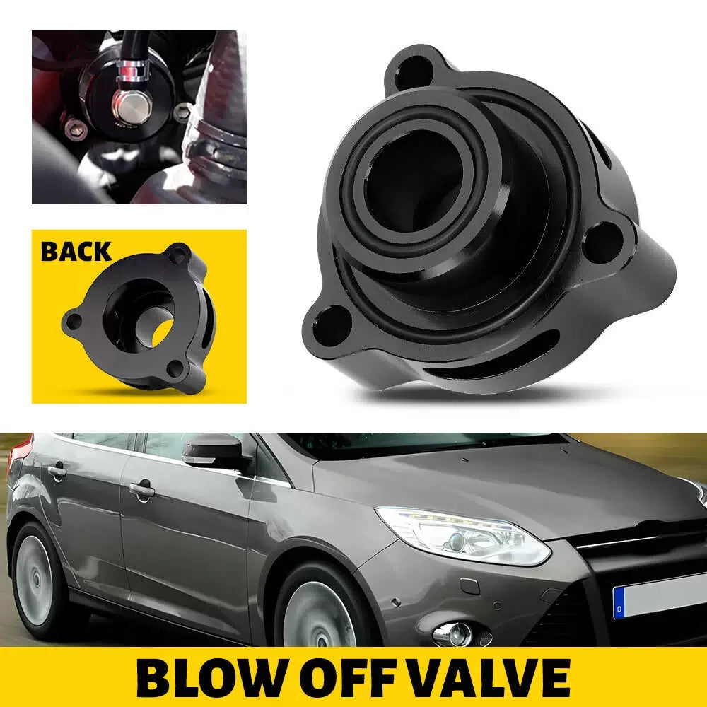 Black Turbo Blow Off Valve BOV Adapter For Ford Fusion 1.5 1.6 2.0L Ecoboost EOA 6B93BC-57 [11]