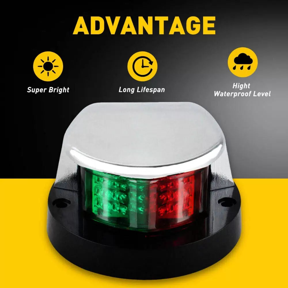 Boat Navigation Lights Red Green LED Marine Navigation Light Boat Bow Light EOA 6B93BC-57 [8]