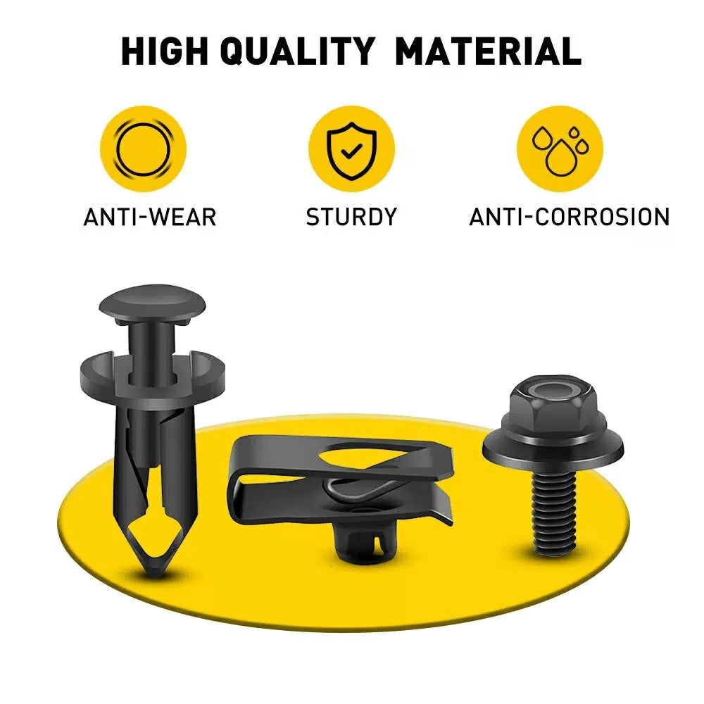 Body Bolts U-nut Clips - M6 Engine Under Cover Splash Shield Guard for Hyundai 6B93BC-57 [4]