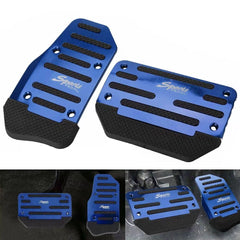 Bule Non-Slip Automatic Gas Brake Foot Pedal Pad Cover Accessories Universal EOA 6B93BC-57 [1]